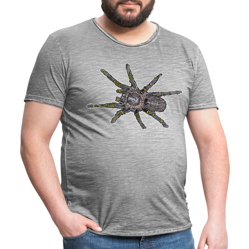 Männer Vintage T-Shirt Grammostola pulchripes - Vintage Grau