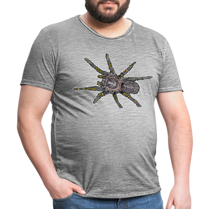 Männer Vintage T-Shirt Grammostola pulchripes - Vintage Grau