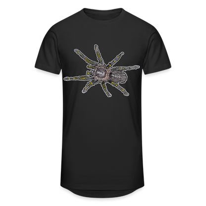 Männer Urban Longshirt Grammostola pulchripes - Schwarz