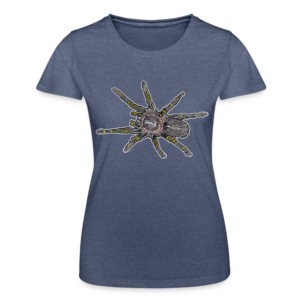 Frauen-Fruit of the Loom T-Shirt - Navy meliert