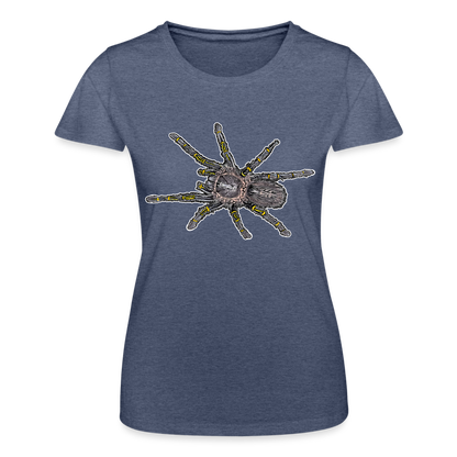 Frauen-Fruit of the Loom T-Shirt - Navy meliert