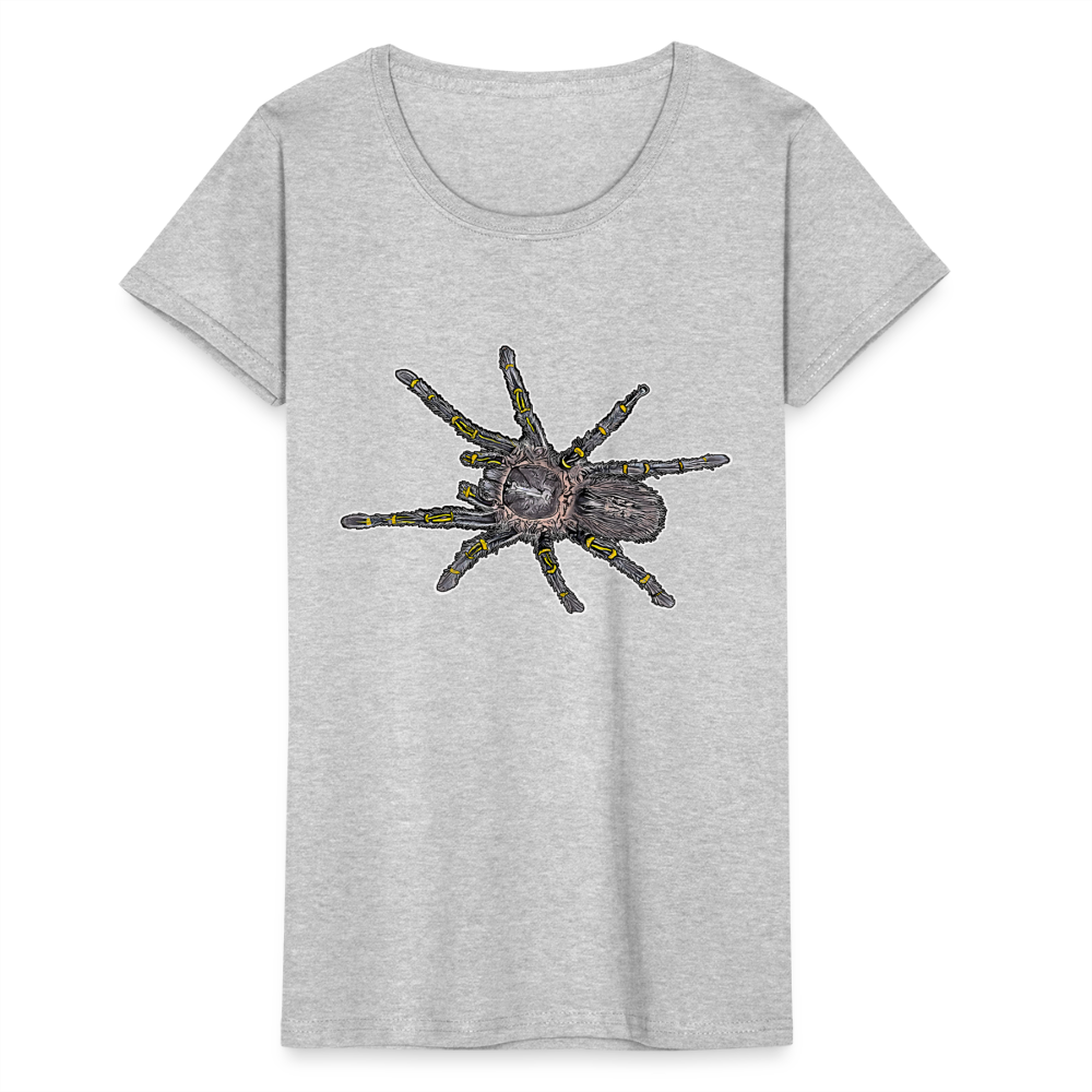 Frauen-Fruit of the Loom T-Shirt - Grau meliert