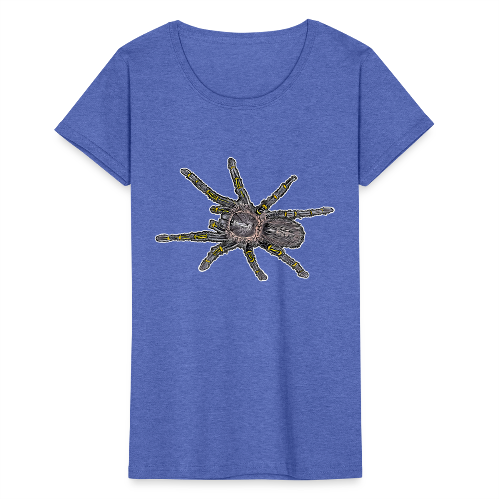 Frauen-Fruit of the Loom T-Shirt - Blau meliert