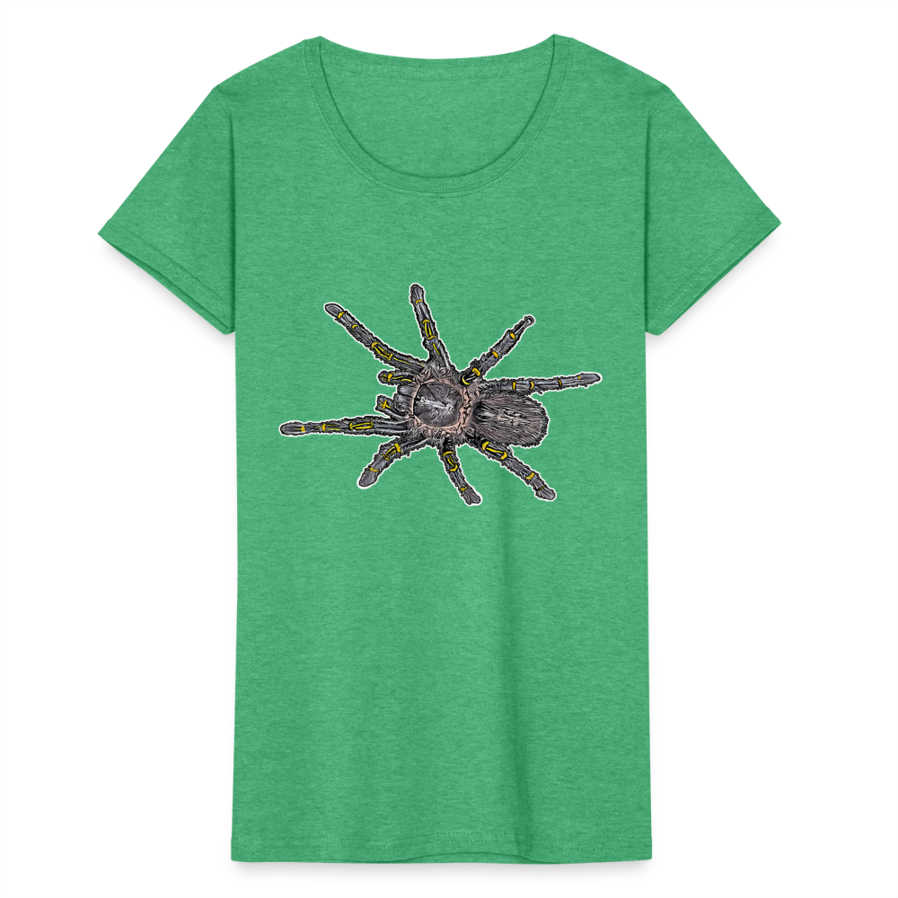 Frauen-Fruit of the Loom T-Shirt - Grün meliert