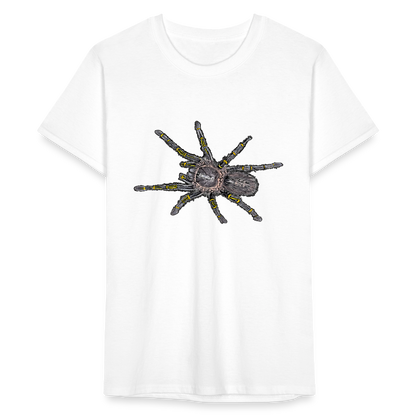 Männer Fruit of the Loom T-Shirt  Grammostola pulchripes - weiß