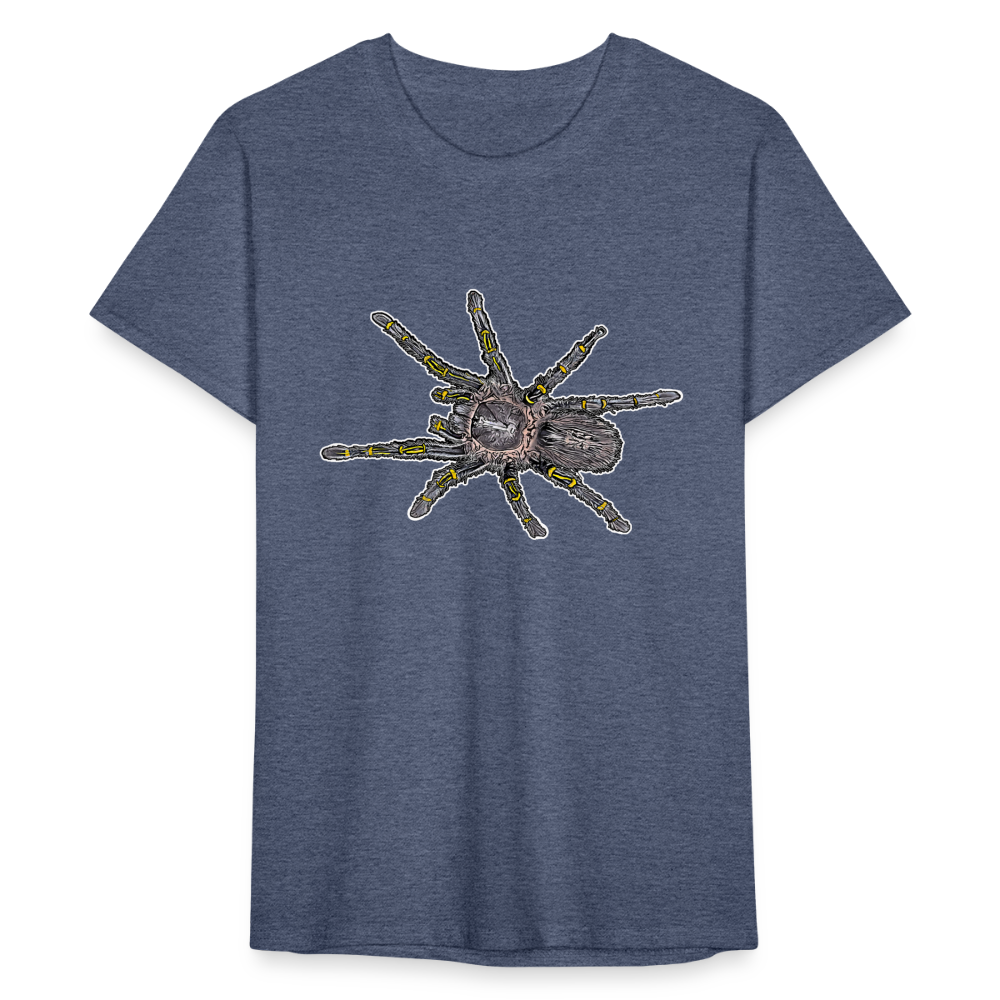 Männer Fruit of the Loom T-Shirt  Grammostola pulchripes - Navy meliert