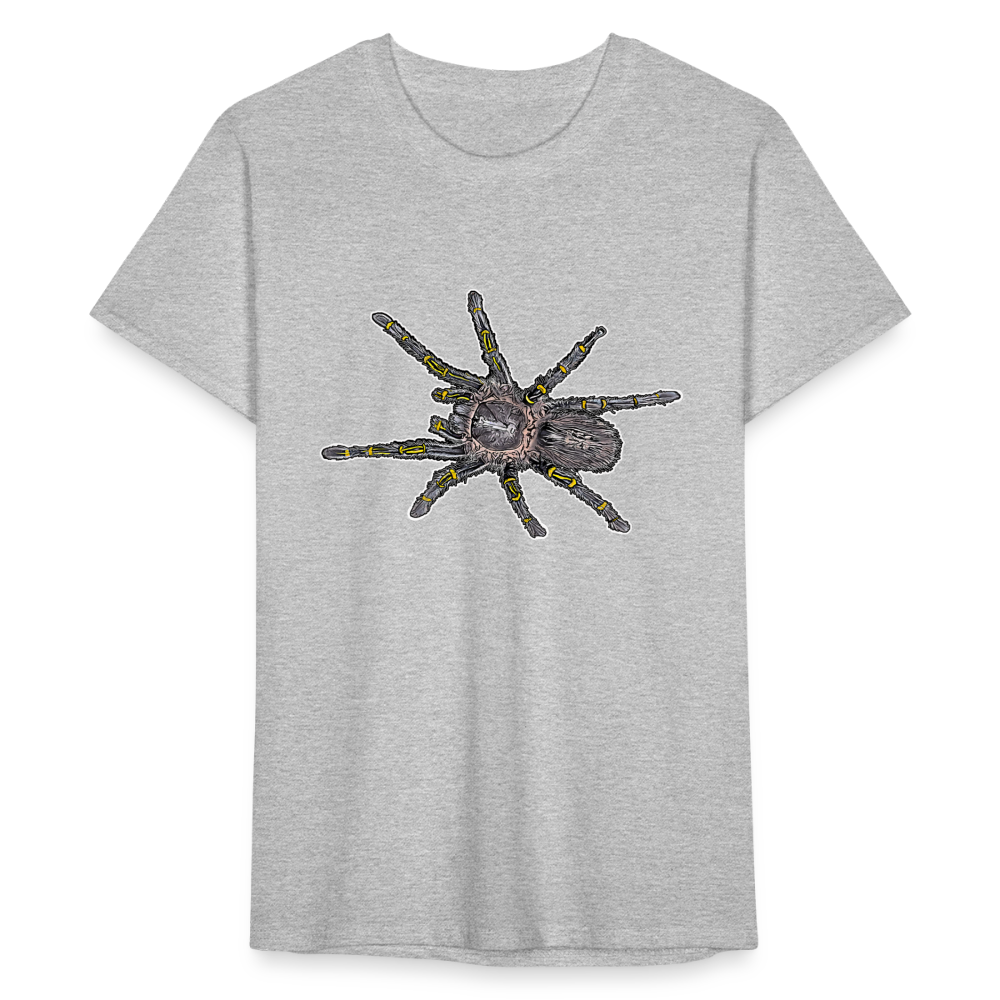Männer Fruit of the Loom T-Shirt  Grammostola pulchripes - Grau meliert