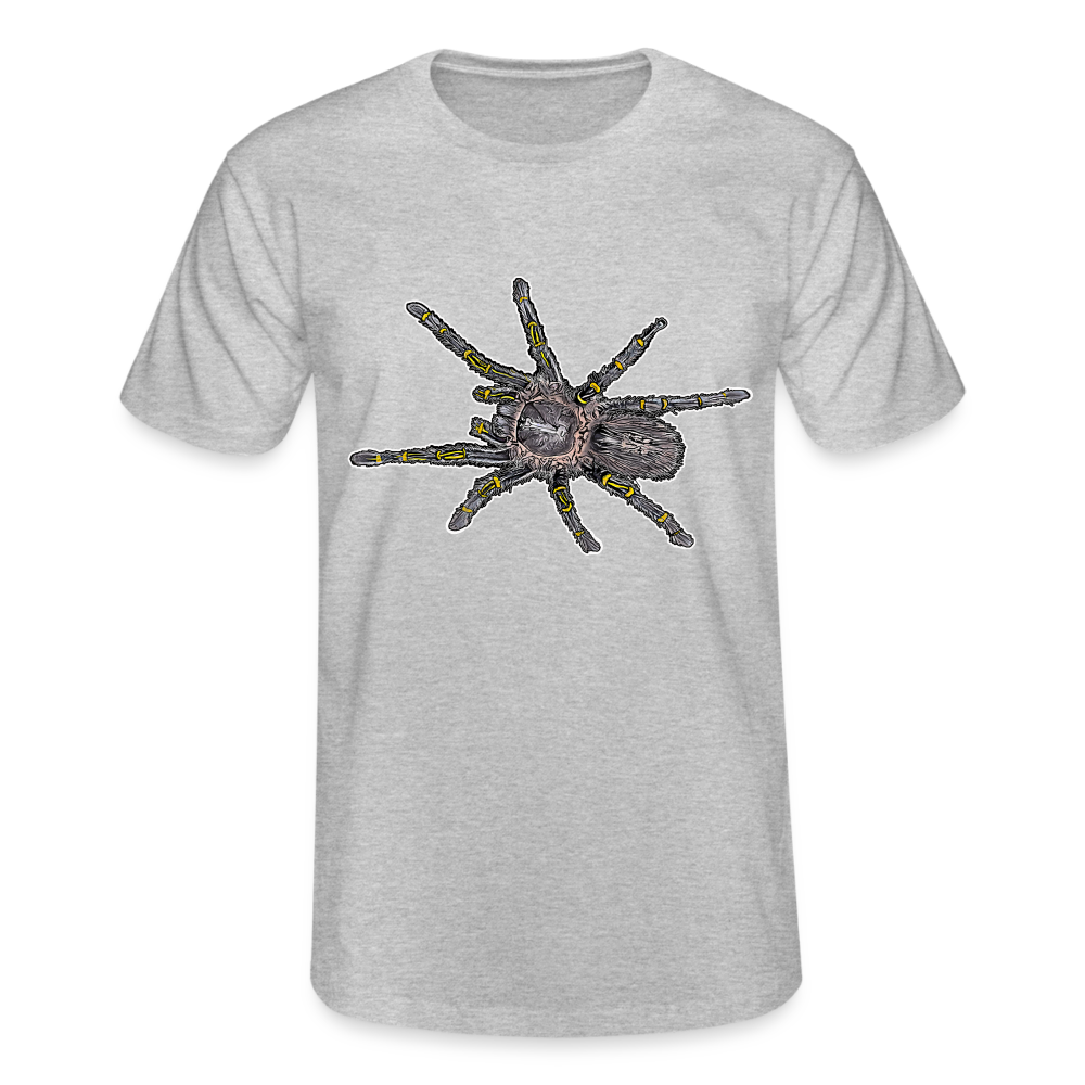 Männer Fruit of the Loom T-Shirt  Grammostola pulchripes - Grau meliert