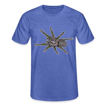 Männer Fruit of the Loom T-Shirt  Grammostola pulchripes - Blau meliert