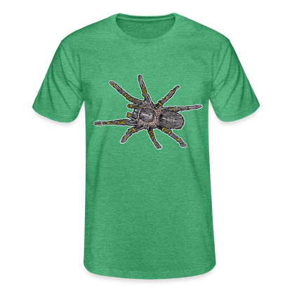 Männer Fruit of the Loom T-Shirt  Grammostola pulchripes - Grün meliert