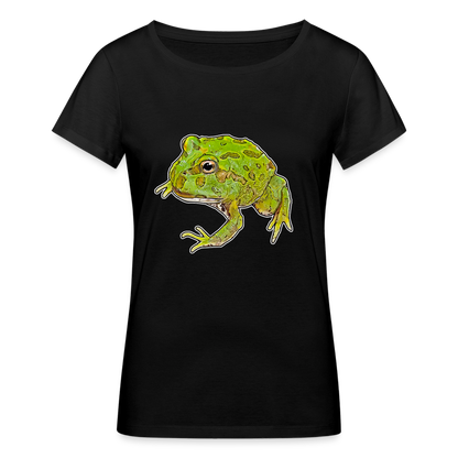 Frauen Stanley & Stella Bio-T-Shirt Ceratophrys cranwelli Peppermint Blue - Schwarz