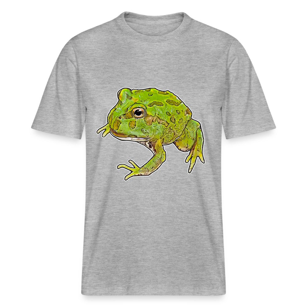 Unisex Stanley & Stella  Bio-T-Shirt Ceratophrys cranwelli Peppermint Blue - Grau meliert