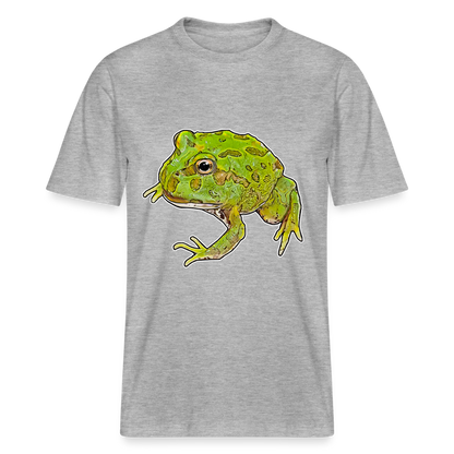 Unisex Stanley & Stella  Bio-T-Shirt Ceratophrys cranwelli Peppermint Blue - Grau meliert