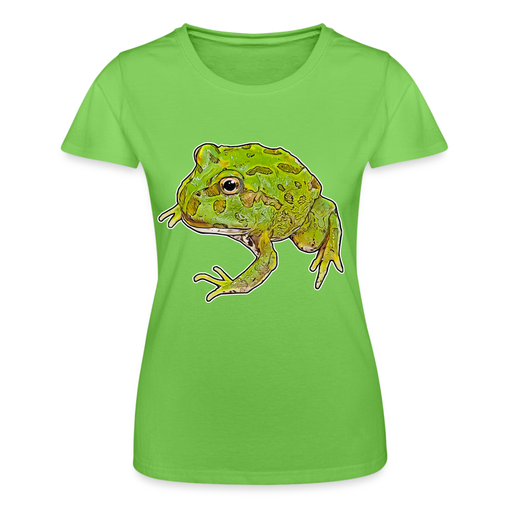 Frauen Fruit of the Loom T-Shirt Ceratophrys cranwelli Peppermint Blue - Hellgrün
