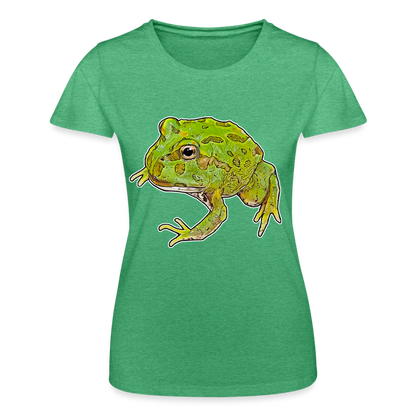 Frauen Fruit of the Loom T-Shirt Ceratophrys cranwelli Peppermint Blue - Grün meliert