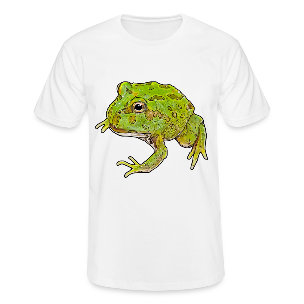 Männer Fruit of the Loom T-Shirt Ceratophrys cranwelli Peppermint Blue - weiß