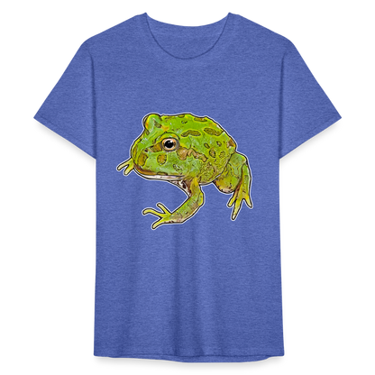 Männer Fruit of the Loom T-Shirt Ceratophrys cranwelli Peppermint Blue - Blau meliert