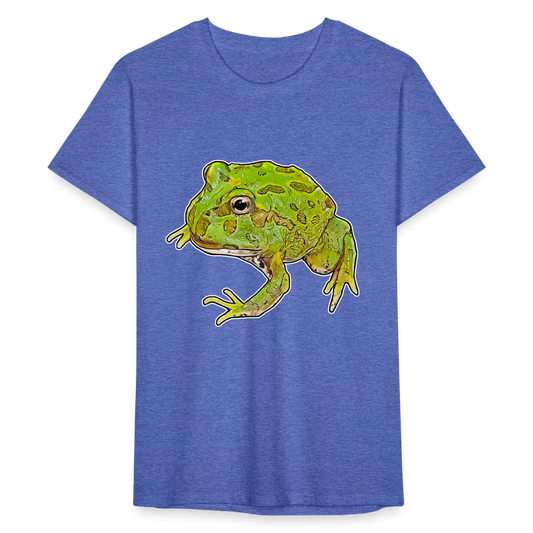 Männer Fruit of the Loom T-Shirt Ceratophrys cranwelli Peppermint Blue - Blau meliert