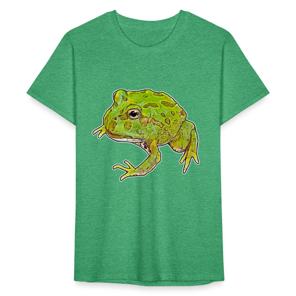 Männer Fruit of the Loom T-Shirt Ceratophrys cranwelli Peppermint Blue - Grün meliert