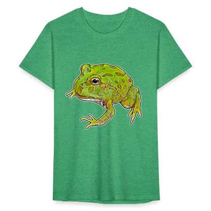 Männer Fruit of the Loom T-Shirt Ceratophrys cranwelli Peppermint Blue - Grün meliert