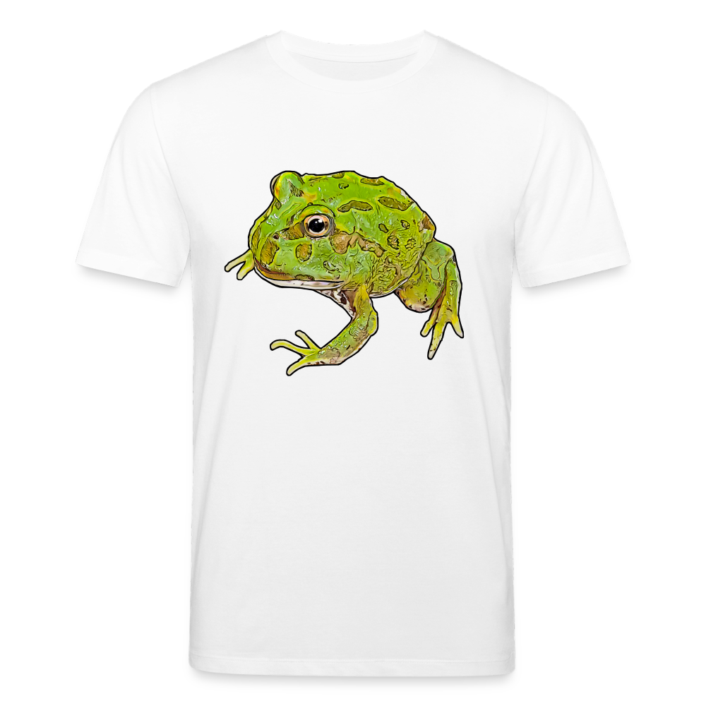 Männer Stanley & Stella Bio-T-Shirt Ceratophrys cranwelli Peppermint Blue - weiß