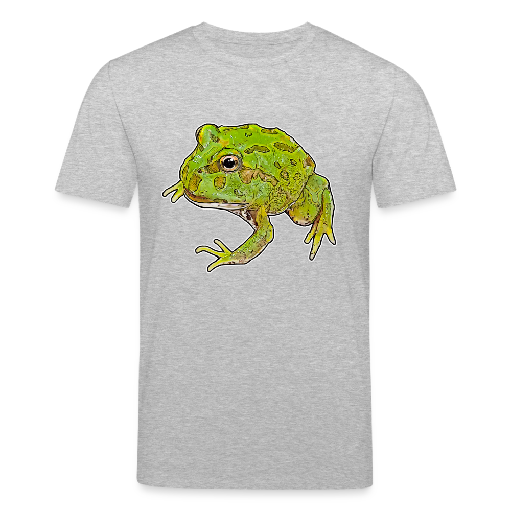 Männer Stanley & Stella Bio-T-Shirt Ceratophrys cranwelli Peppermint Blue - Grau meliert