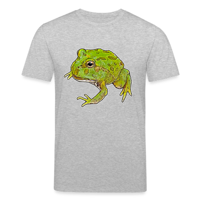 Männer Stanley & Stella Bio-T-Shirt Ceratophrys cranwelli Peppermint Blue - Grau meliert