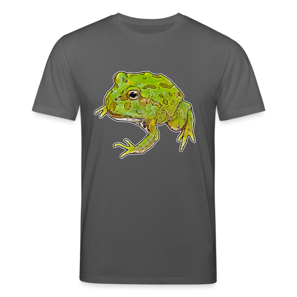 Männer Stanley & Stella Bio-T-Shirt Ceratophrys cranwelli Peppermint Blue - Anthrazit