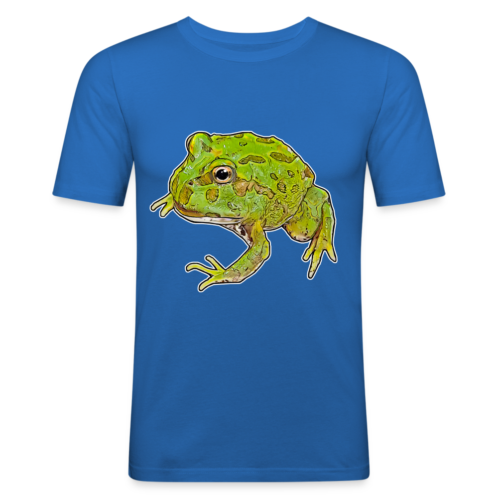 Männer Slim Fit T-Shirt Ceratophrys cranwelli Peppermint Blue - Königsblau