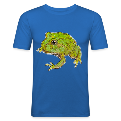 Männer Slim Fit T-Shirt Ceratophrys cranwelli Peppermint Blue - Königsblau
