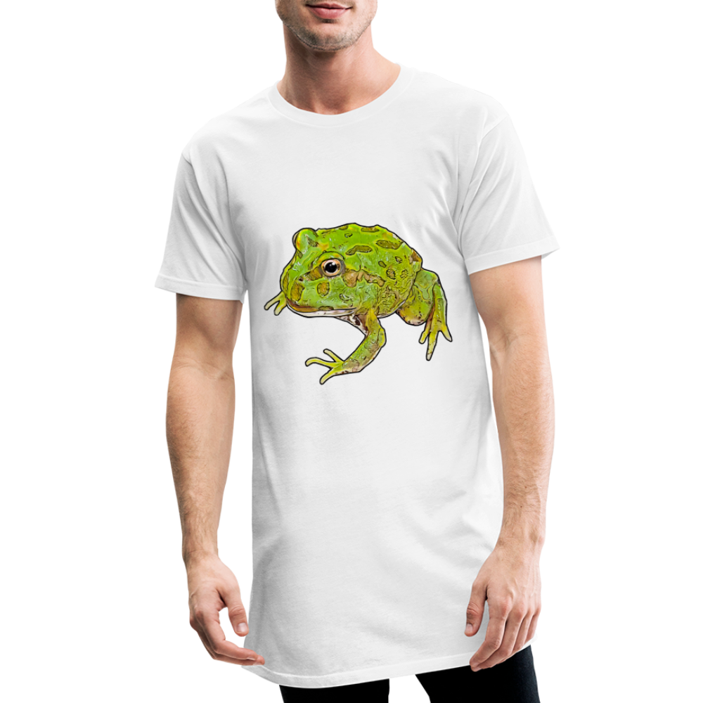 Männer Urban Longshirt Ceratophrys cranwelli Peppermint Blue - weiß