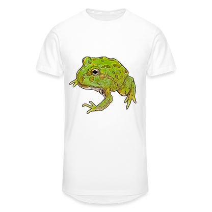 Männer Urban Longshirt Ceratophrys cranwelli Peppermint Blue - weiß