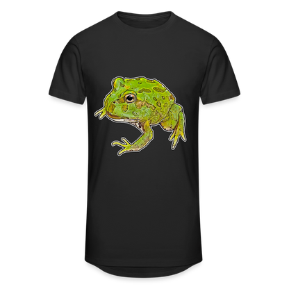 Männer Urban Longshirt Ceratophrys cranwelli Peppermint Blue - Schwarz