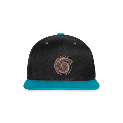 Cappy Kontrast Snapback Archispirostreptus gigas - Schwarz/Türkis