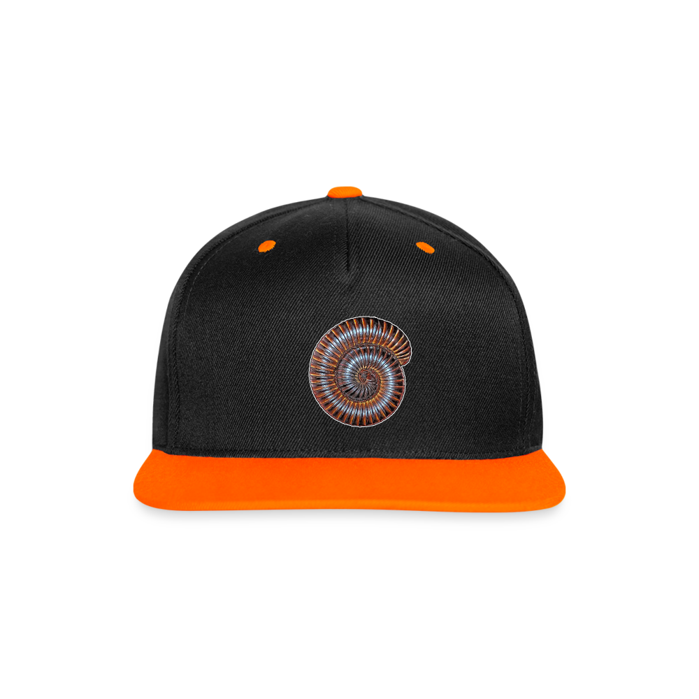 Cappy Kontrast Snapback Archispirostreptus gigas - Schwarz/Neonorange