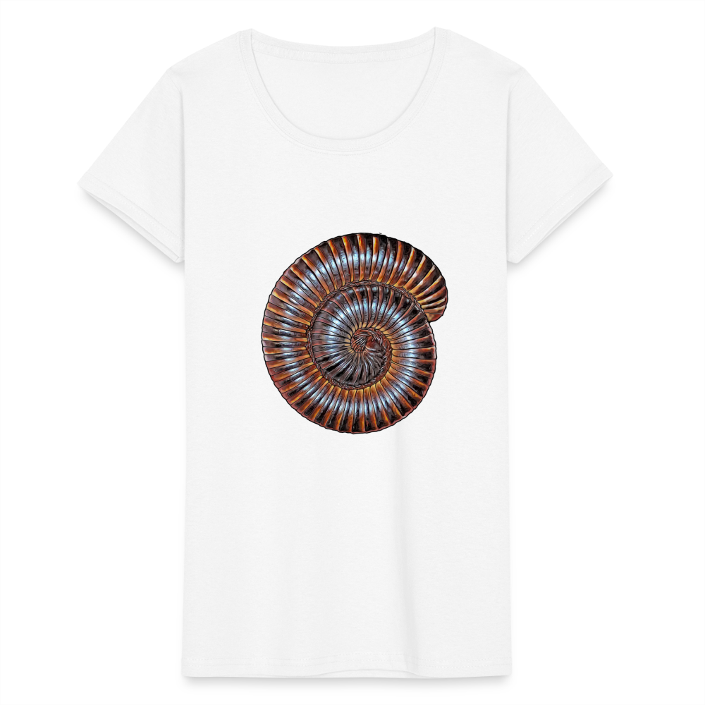 Frauen Fruit of the Loom T-Shirt Archispirostreptus gigas - weiß