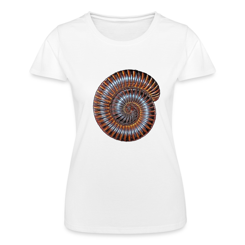 Frauen Fruit of the Loom T-Shirt Archispirostreptus gigas - weiß