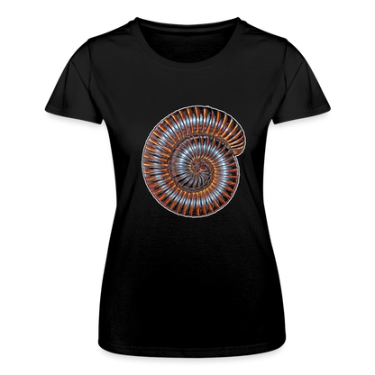 Frauen Fruit of the Loom T-Shirt Archispirostreptus gigas - Schwarz