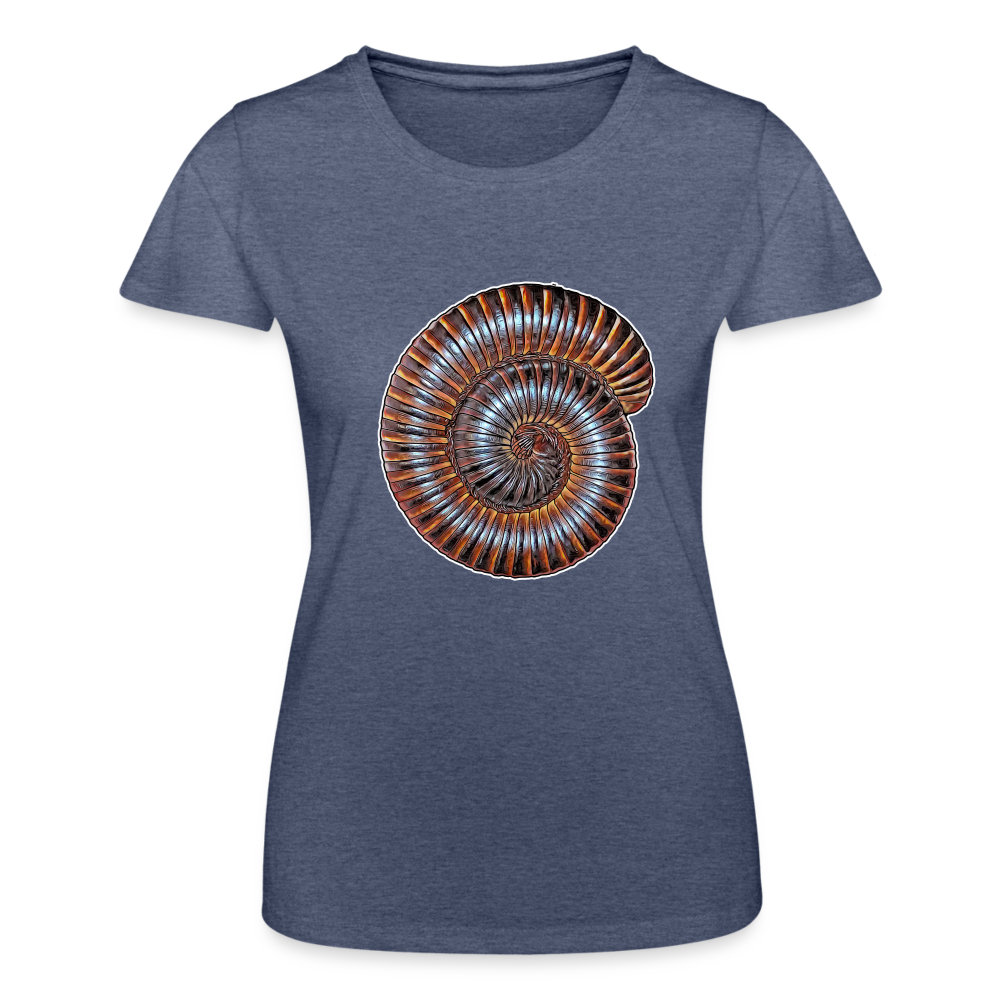 Frauen Fruit of the Loom T-Shirt Archispirostreptus gigas - Navy meliert