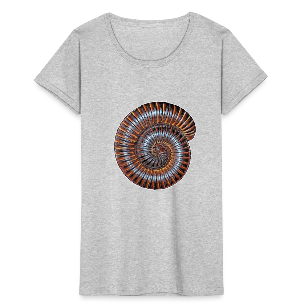 Frauen Fruit of the Loom T-Shirt Archispirostreptus gigas - Grau meliert