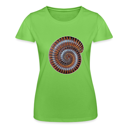 Frauen Fruit of the Loom T-Shirt Archispirostreptus gigas - Hellgrün