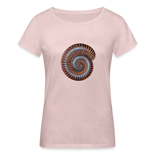 Frauen Stanley & Stella Bio-T-Shirt Archispirostreptus gigas - Rosa-Creme meliert