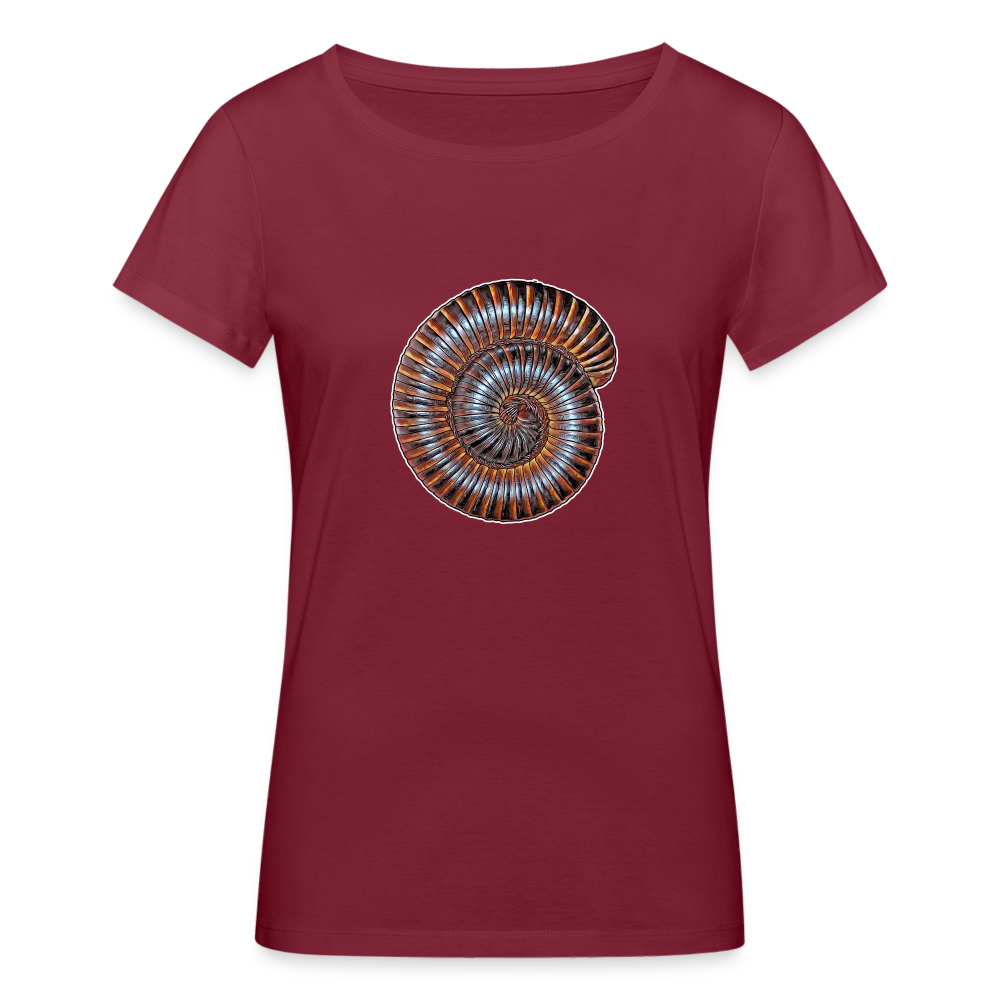 Frauen Stanley & Stella Bio-T-Shirt Archispirostreptus gigas - Burgunderrot