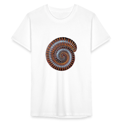 Männer Fruit of the Loom T-Shirt Archispirostreptus gigas - weiß