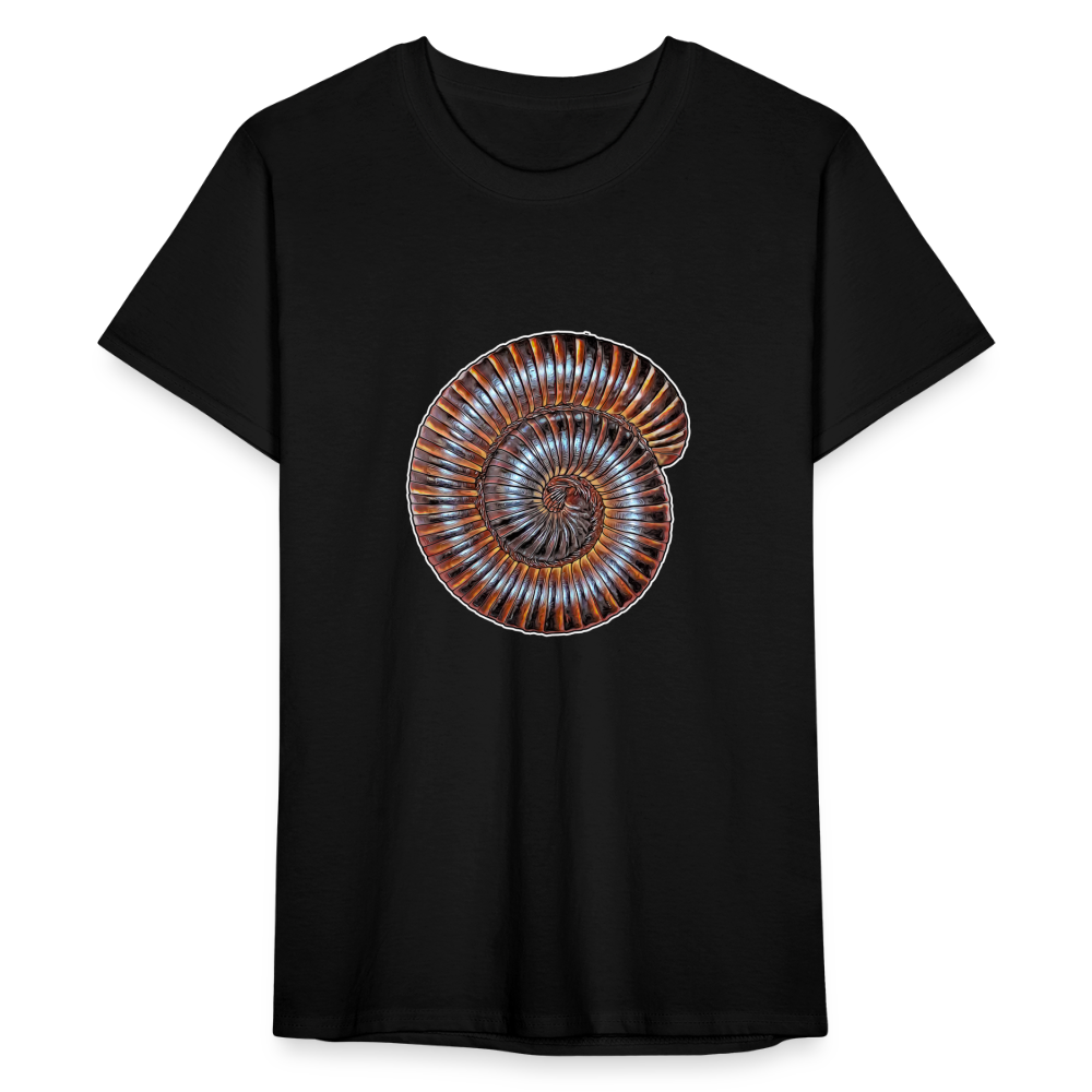 Männer Fruit of the Loom T-Shirt Archispirostreptus gigas - Schwarz