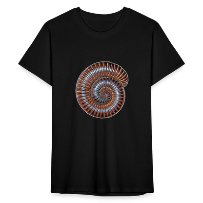 Männer Fruit of the Loom T-Shirt Archispirostreptus gigas - Schwarz