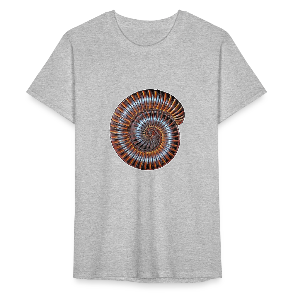 Männer Fruit of the Loom T-Shirt Archispirostreptus gigas - Grau meliert