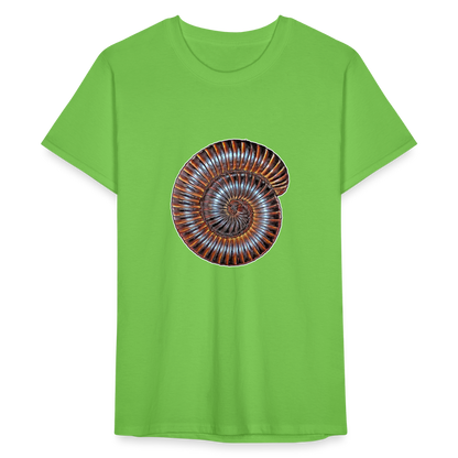 Männer Fruit of the Loom T-Shirt Archispirostreptus gigas - Hellgrün