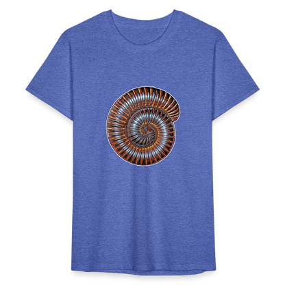 Männer Fruit of the Loom T-Shirt Archispirostreptus gigas - Blau meliert