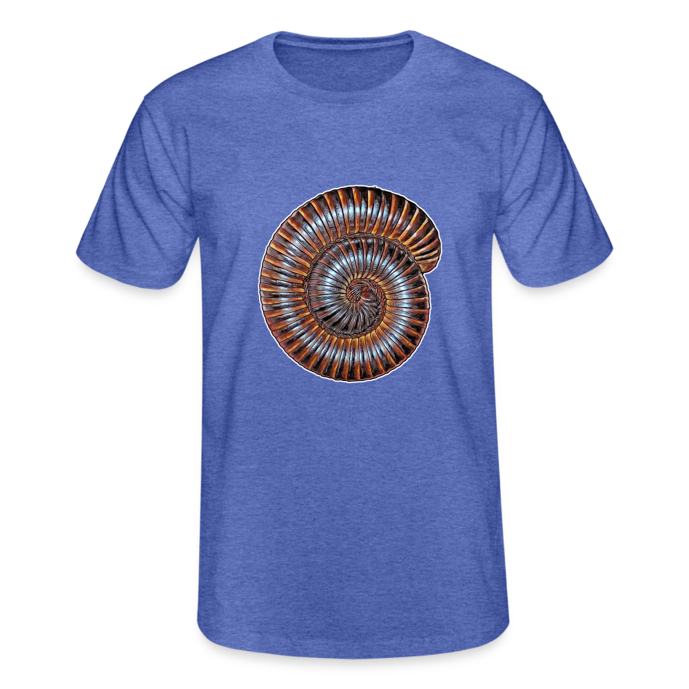 Männer Fruit of the Loom T-Shirt Archispirostreptus gigas - Blau meliert
